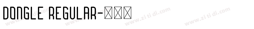 dongle regular字体转换
